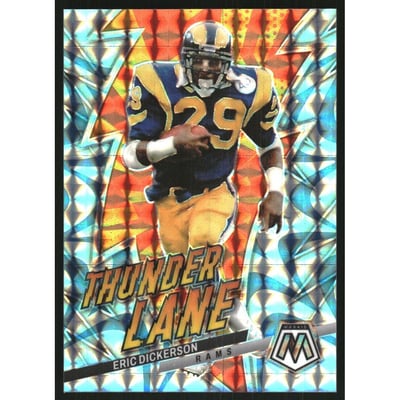 2023 Panini Mosaic Thunder Lane Mosaic Reactive Blue #19 Eric Dickerson