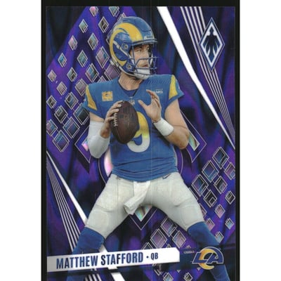 2023 Panini Phoenix Purple Seismic #5 Matthew Stafford