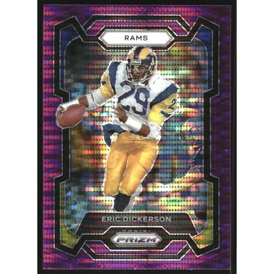 2023 Panini Prizm Prizms Purple Pulsar #168 Eric Dickerson