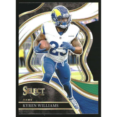 2023 Select Prizm Black and Green Die Cut #242 Kyren Williams