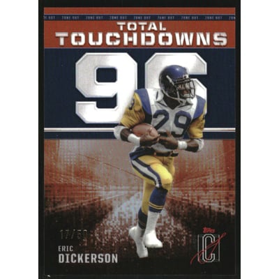 2024 Topps Signature Class Zone Out Orange #ZO17 Eric Dickerson