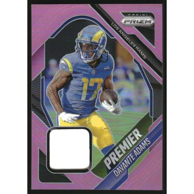 2025 Panini Prizm Premier Jerseys Prizms Pink #28 Davante Adams