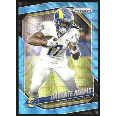 2025 Panini Prizm Prizms Blue Wave #104 Davante Adams