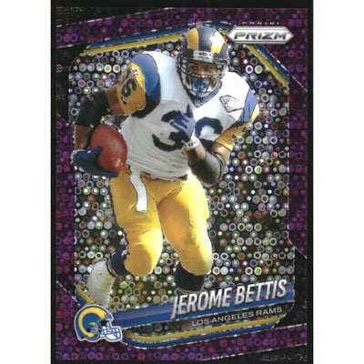 2025 Panini Prizm Prizms No Huddle Purple #235 Jerome Bettis