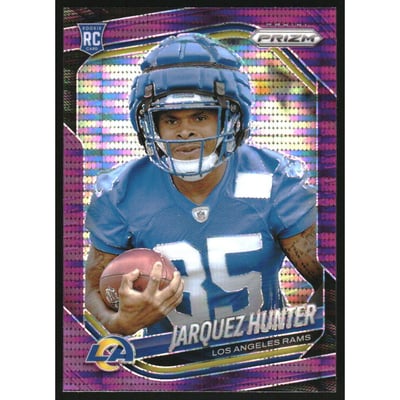 2025 Panini Prizm Prizms Purple Pulsar #353 Jarquez Hunter