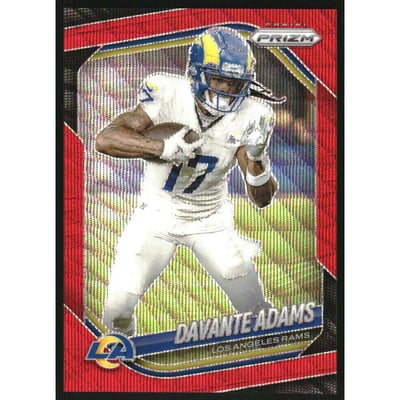 2025 Panini Prizm Prizms Red Wave #104 Davante Adams
