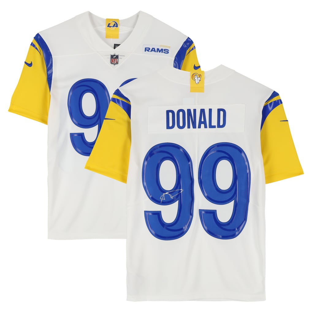 Aaron Donald Los Angeles Rams Autographed White Nike Limited Jersey