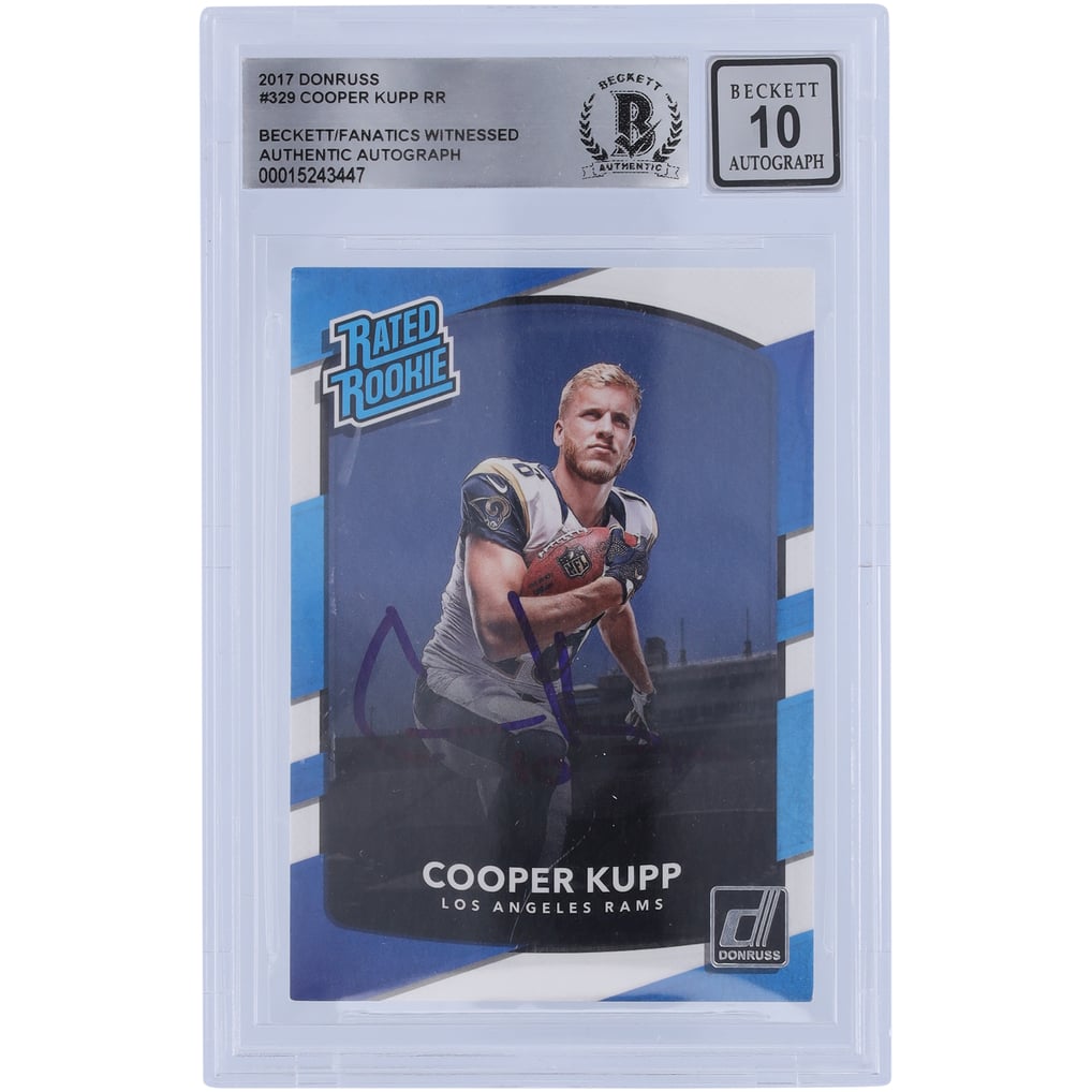 Cooper Kupp Los Angeles Rams Autographed 2017 Panini Donruss Rated 