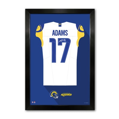 Davante Adams Los Angeles Rams 14" x 20" Framed Jersey Art Print