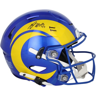 Davante Adams Los Angeles Rams Autographed Fanatics Authentic Riddell Speed Flex Authentic Helmet with "Rams House" Inscription
