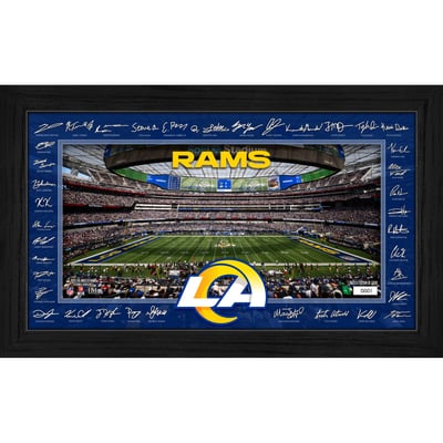 Los Angeles Rams Highland Mint 12" x 20" 2026 Signature Gridiron Panoramic Framed Photo