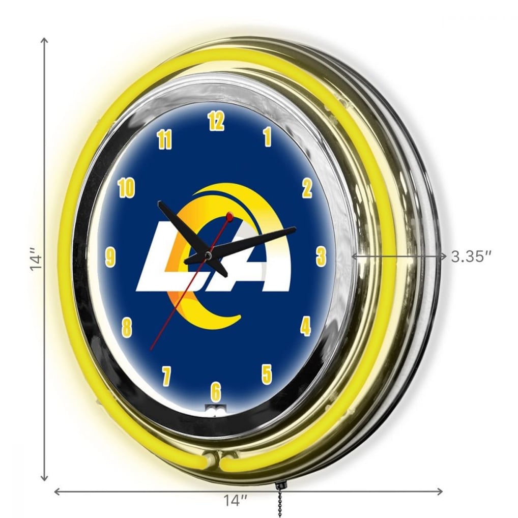 Los Angeles Rams Imperial 14'' Neon Clock