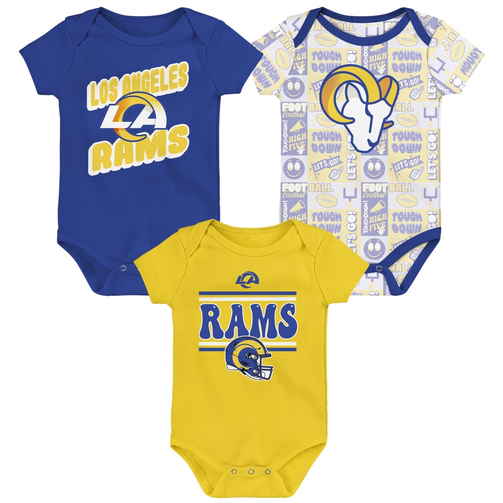 Los Angeles Rams Infant Play Day Three-Pack Bodysuit Set