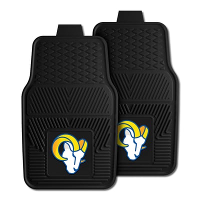 Los Angeles Rams Logo Brands Two-Piece Vinyl Car Mat Set