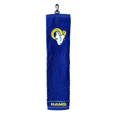 Los Angeles Rams 16" X 22" Tri-Fold Embroidered Scrubber Golf Towel