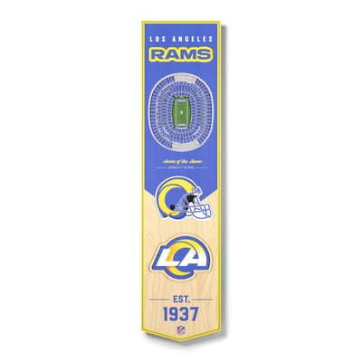 Los Angeles Rams 8" x 32" 3D StadiumView Banner