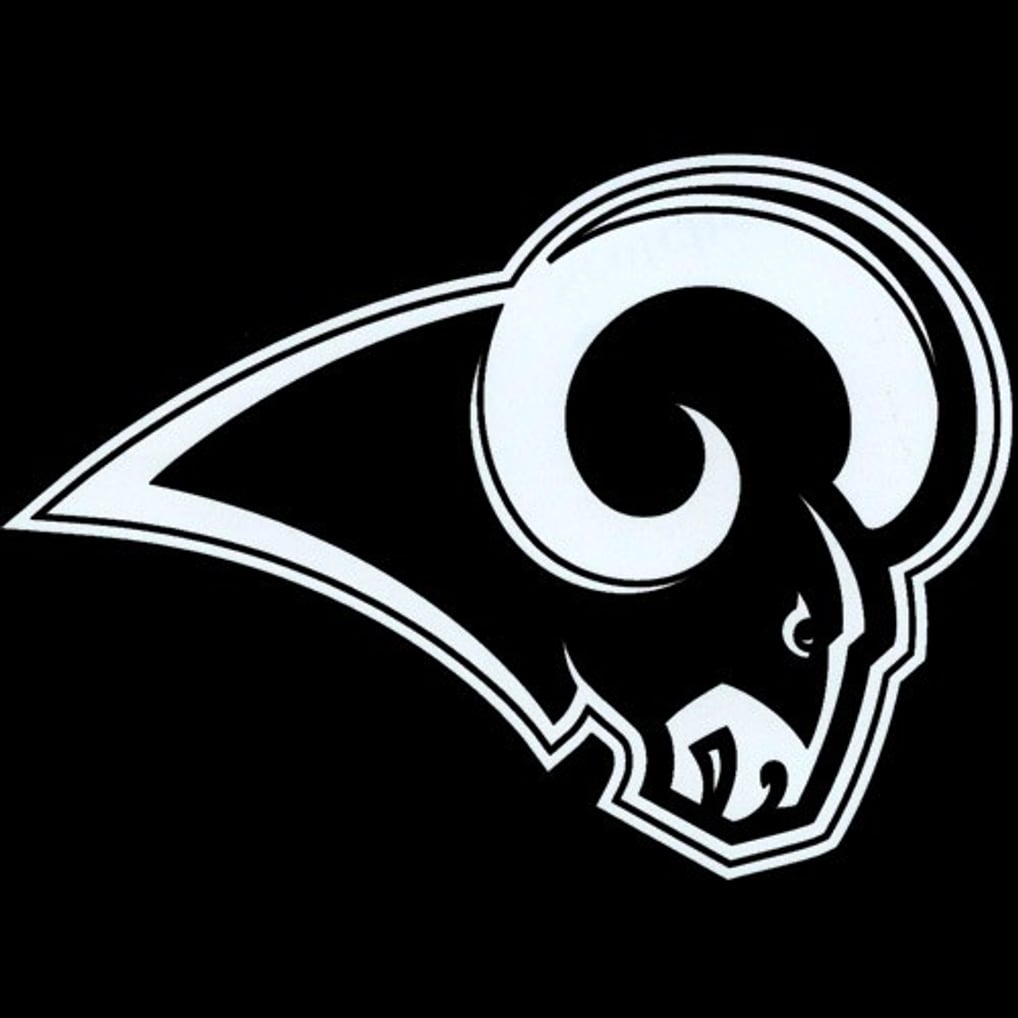 los-angeles-rams-8x8-white-  display picture 1