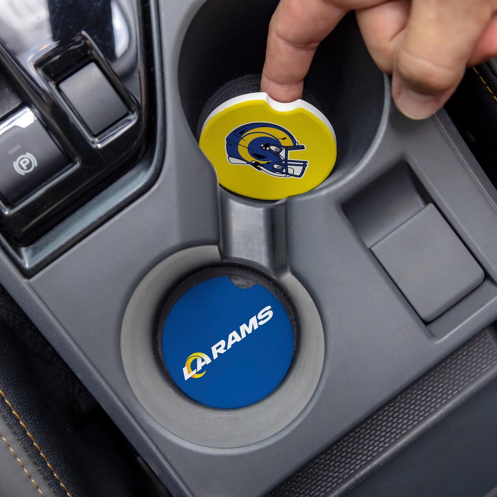 Los Angeles Rams Ceramic Car Coaster Four-Piece Set
