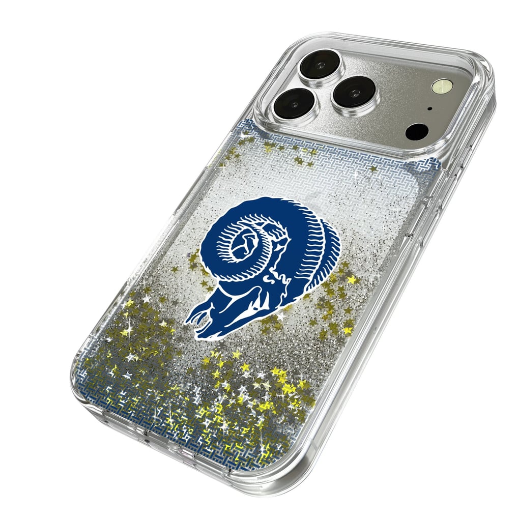 Los Angeles Rams Linen Logo iPhone Glitter Case