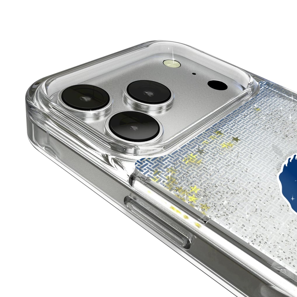 Los Angeles Rams Linen Logo iPhone Glitter Case