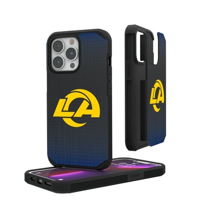 Los Angeles Rams Linen Logo iPhone Rugged Case