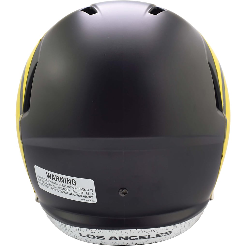 Mini Casque NFL Los Angeles Rams Riddell Noir - Vitesse Alternative, Neuf