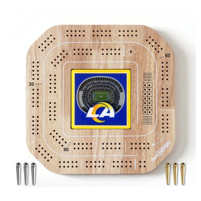 Los Angeles Rams StadiumView Cribbage Game