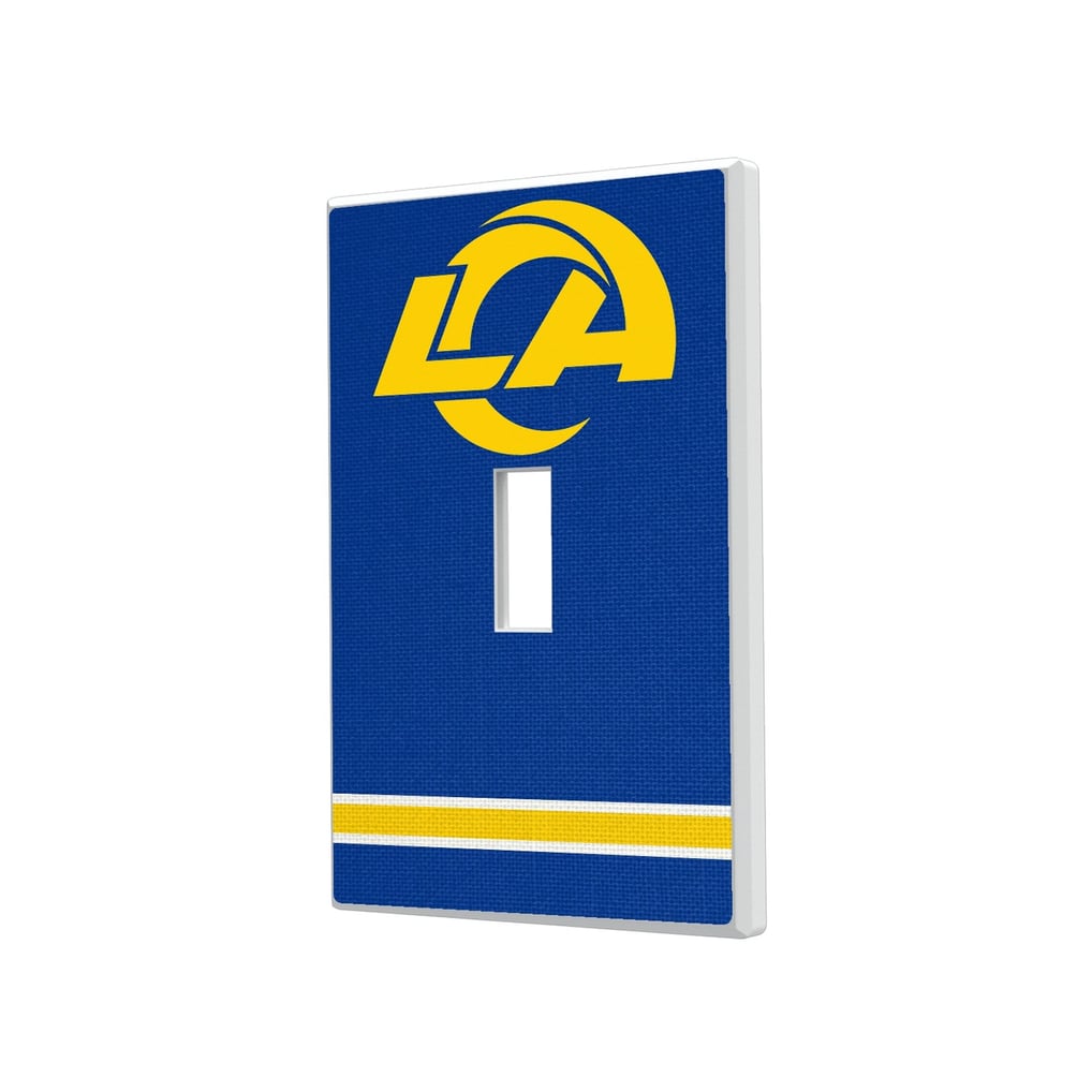 Los Angeles Rams Stripe Single Toggle Light Switch Plate
