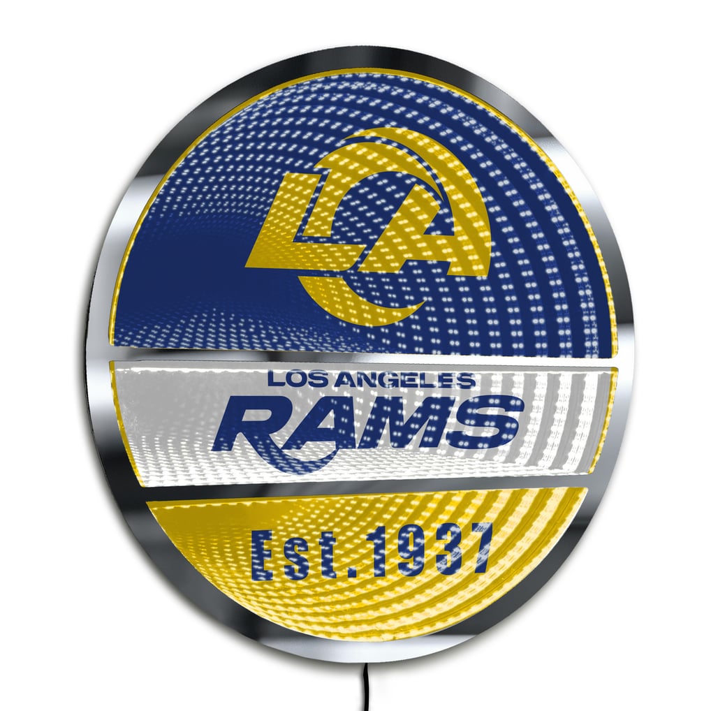 Los Angeles Rams Three-Cell Circular Infinity Light