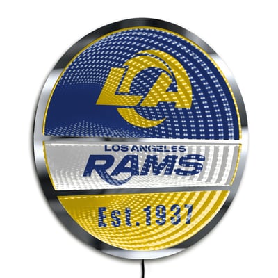 Los Angeles Rams Three-Cell Circular Infinity Light