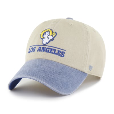 Los Angeles Rams '47 Logo Line Clean Up Adjustable Hat - Natural