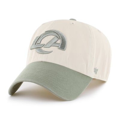Los Angeles Rams '47 Clean Up Adjustable Hat - Natural/Green