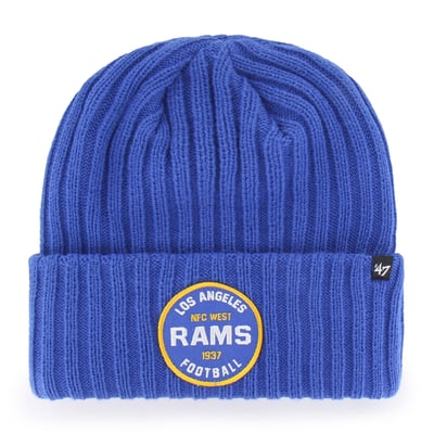  Los Angeles Rams '47 Ribbed Snowdrift Cuffed Knit Hat - Royal