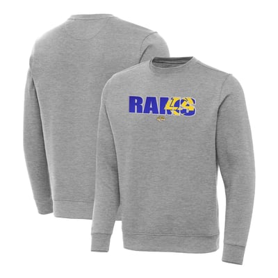 Los Angeles Rams Antigua Impact Victory Sweatshirt - Heather Gray