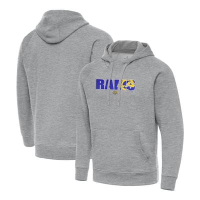 Los Angeles Rams Antigua Woodland Camo Victory Hoodie - Heather Gray