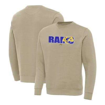 Los Angeles Rams Antigua Woodland Camo Victory Sweatshirt - Khaki