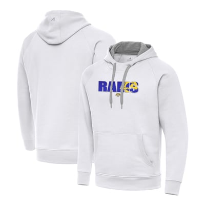 Los Angeles Rams Antigua Impact Victory Hoodie - White