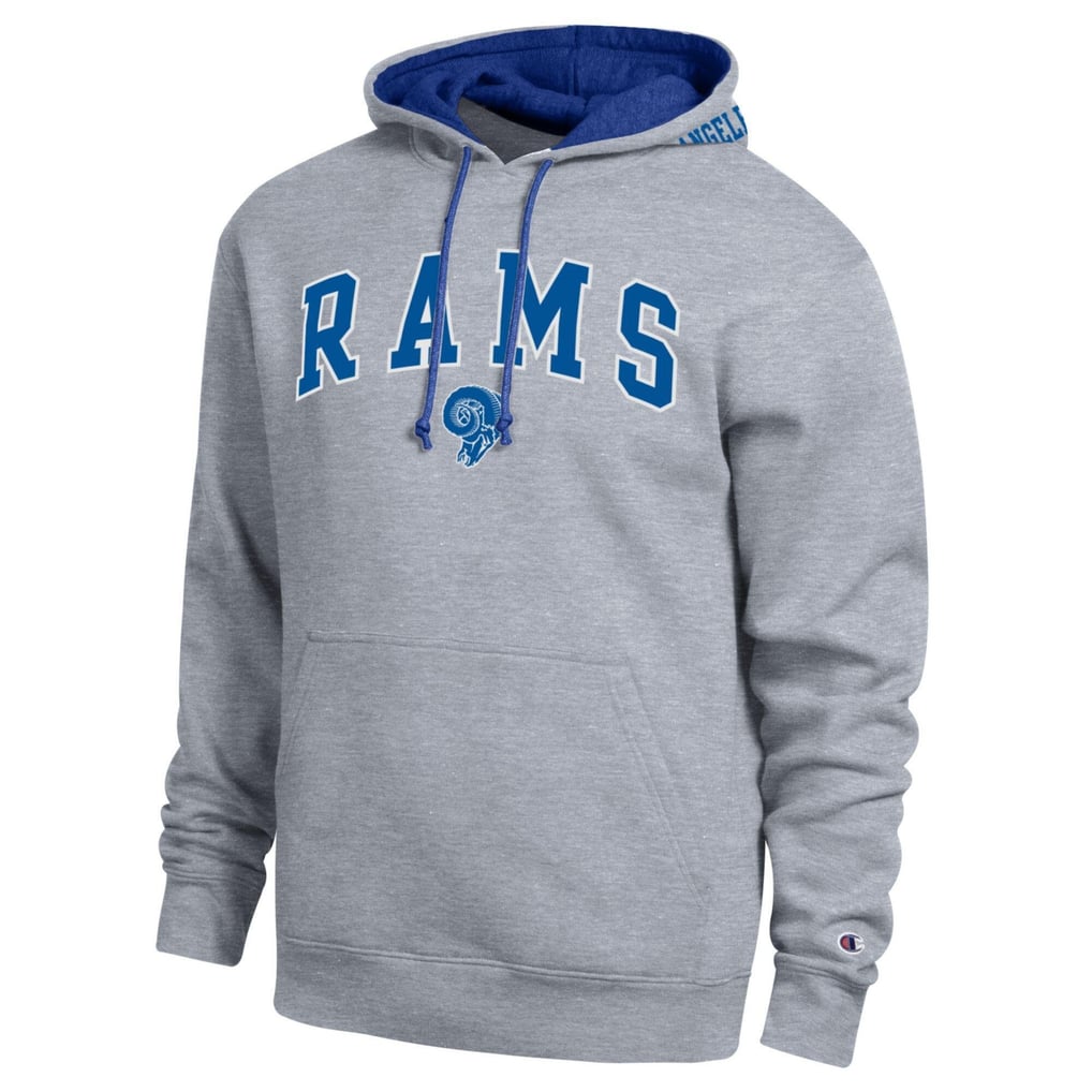 Champion Los Angeles Rams Heather Gray/Royal Contrast Hoodie