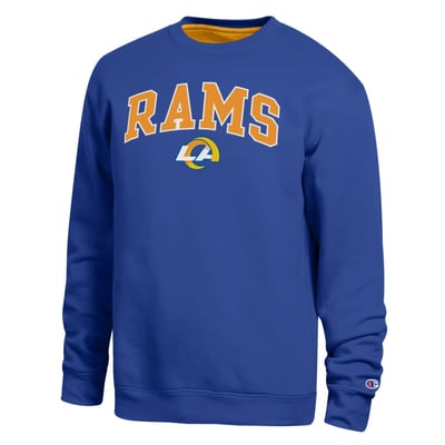  Los Angeles Rams Champion Contrast Lined Sweatshirt - Royal