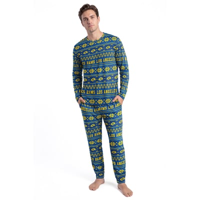Los Angeles Rams Concepts Sport Jubilee Long Sleeve T-Shirt & Pant Set - Royal