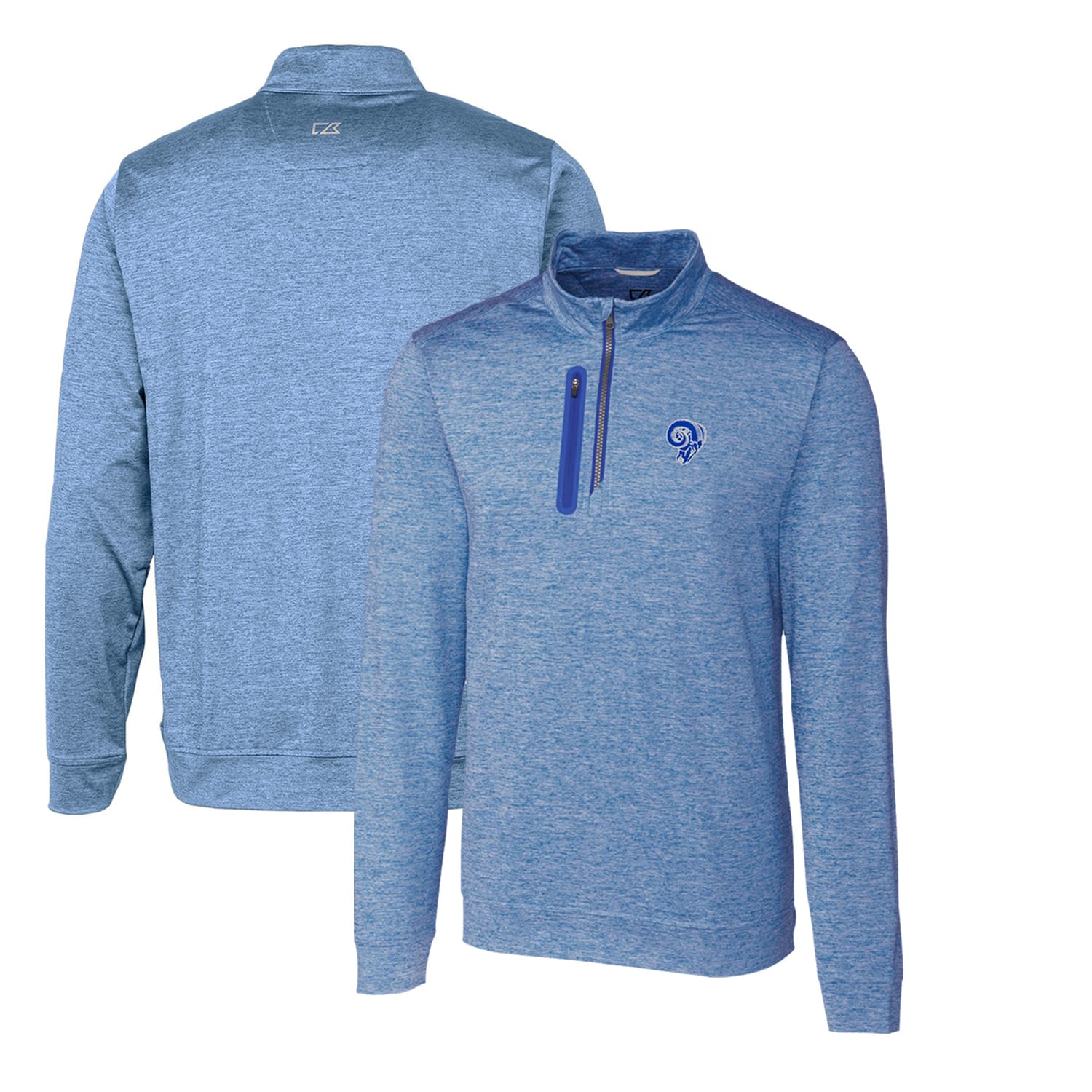 トップス ram. Men's Cutter & Buck Royal Los Angeles Rams Stealth Heathered