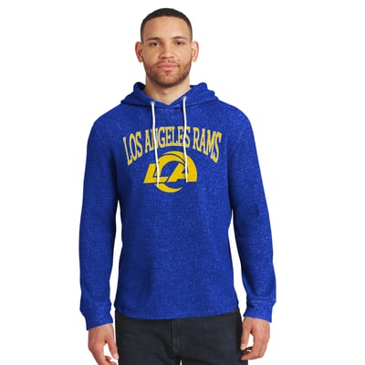 Los Angeles Rams Darius Rucker Collection by Fanatics Waffle Knit Hooded Tri-Blend Long Sleeve T-Shirt - Royal