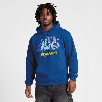  Los Angeles Rams Disney x Champion Powerblend Full Front Sweatshirt - Royal