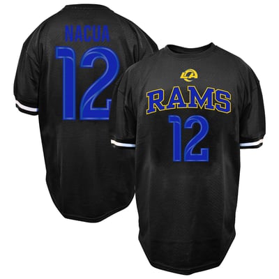 Puka Nacua Los Angeles Rams Fanatics Big & Tall Mesh Name & Number T-Shirt - Black

