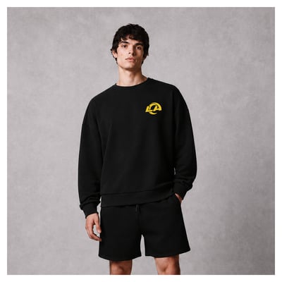 Los Angeles Rams Levelwear Traverse Luxe Zone Sweatshirt - Black