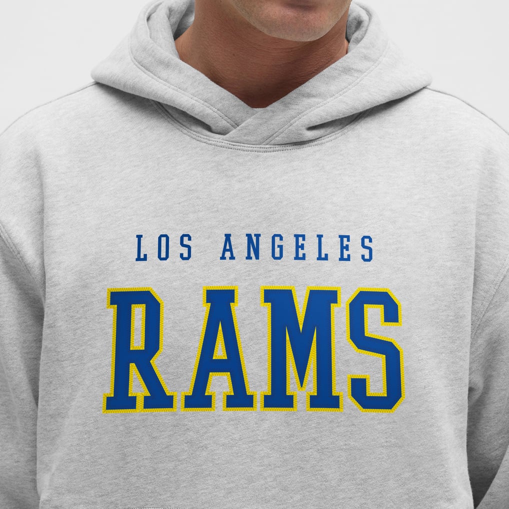 lululemon Los Angeles Rams Heathered Silver Drop Steady State Pullover ...