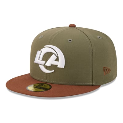 Los Angeles Rams New Era Color Pack 59FIFTY Fitted Hat - Olive/Brown
