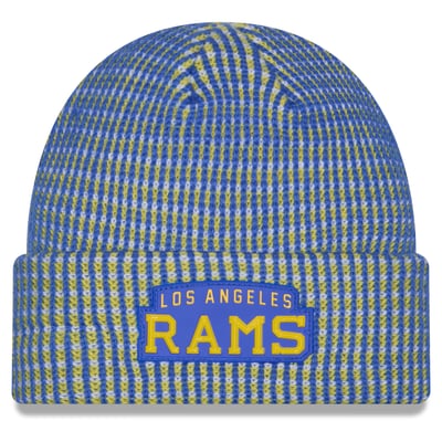 Los Angeles Rams New Era 2026 Sideline Cold Weather Throwback Cuffed Knit Hat - Royal