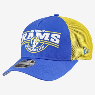 Los Angeles Rams New Era A-Frame 9FORTY Adjustable Hat - Royal
