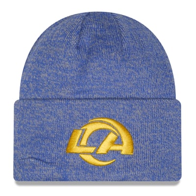 Los Angeles Rams New Era Marled Cuffed Knit Hat - Royal
